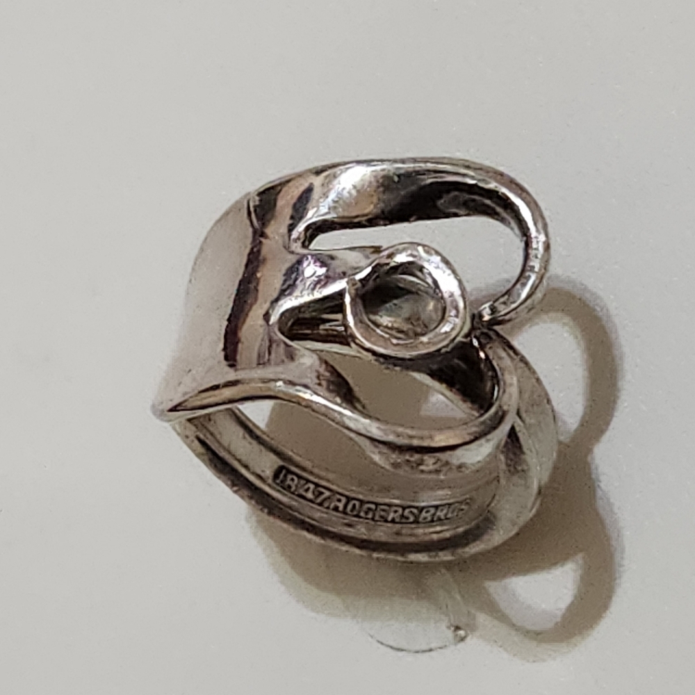 1847 Rogers Bros First Love Spoon Ring Size 6